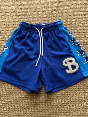 Bucket Squad Athletic Shorts with Star Panel Detail